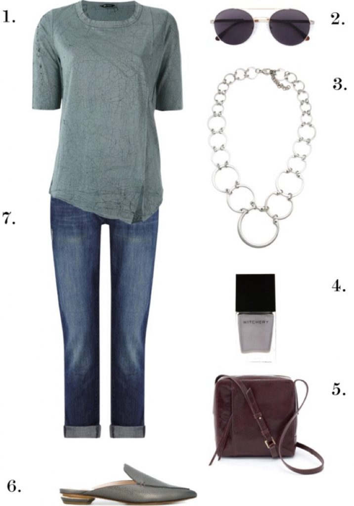 Casual Chic with Cuffed Jeans | One Necklace, Six Ways: Chic, Edgy Styles to Wear to Work, Dinner, and Beyond