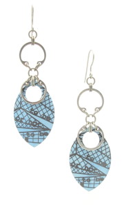 Shakespeare in Seattle Earrings (Blue)