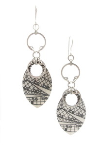 Shakespeare in Seattle Earrings (Titanium)