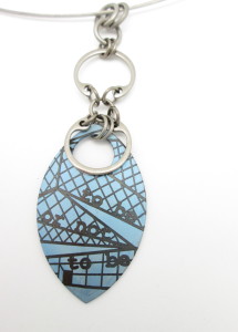 Shakespeare in Seattle Pendant (Blue)