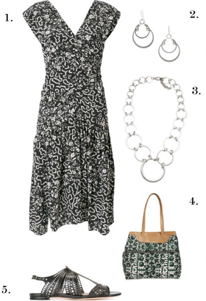 Black Textured Florals | One Necklace, Six Ways: Chic, Edgy Styles to Wear to Work, Dinner, and Beyond