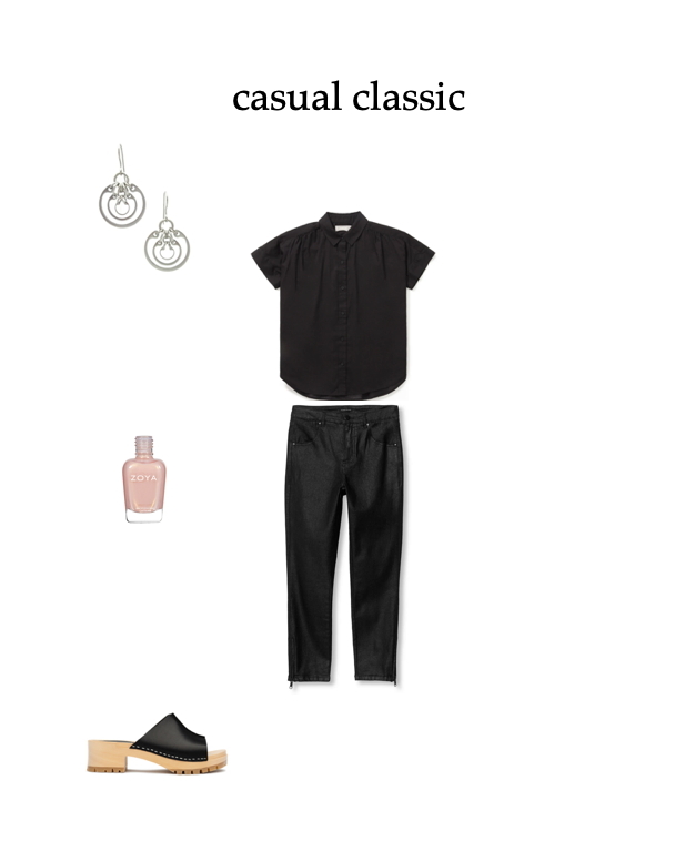 mix and match your style for a casual weekend look: take an all-black outfit from classic to edgy chic, with style ideas from Wraptillion